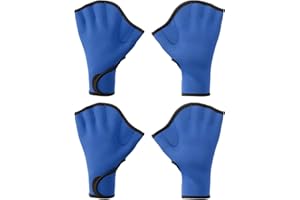 PATIKIL Swim Gloves, 2 Pair Webbed Swimming Gloves Aquatic Fitness Water Resistance Swim Hand Paddles for Women and Men Water