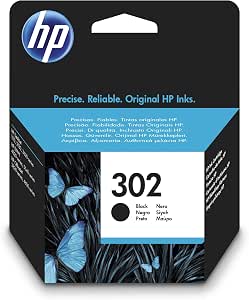 HP 302 F6U66AE, Negro, Cartucho Original, de 190 páginas, Para impresoras  HP Deskjet serie 1110, 2330, 3630; 3830; 4650 HP ENVY 4520; HP OfficeJet  3830, Tamaño Estándar : Amazon.es: Informática