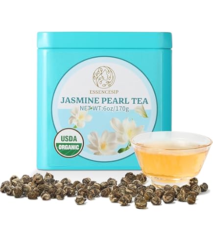 Amazon.com : Essencesip Organic Jasmine Green Tea Loose Leaf, 4oz