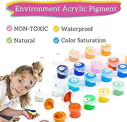 Yunnuo Paint by Numbers Kit DIY Abstract