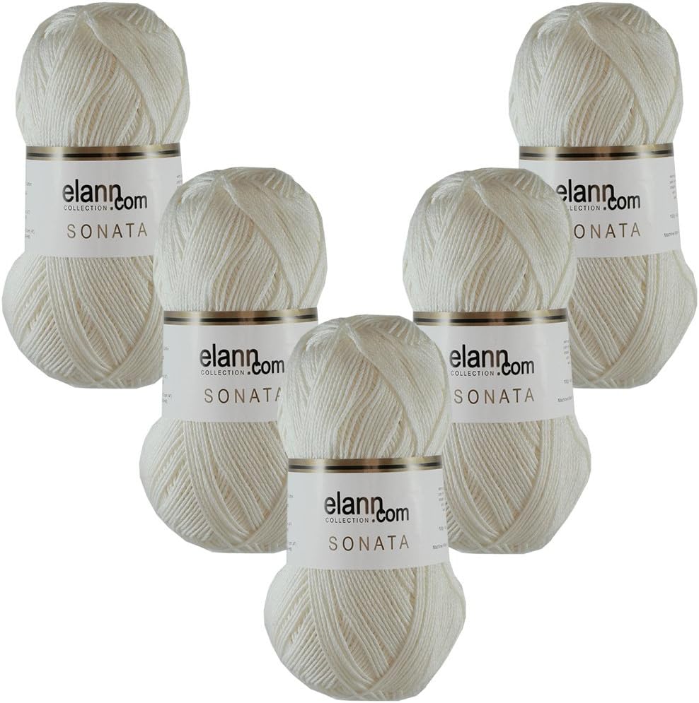 elann Sonata Yarn 5 Ball Bag 8176 Natural