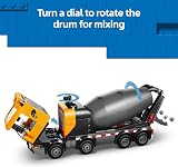 LEGO City Cement Mixer Truck Toy 60478 with 3 Minifigures Educational Building view 5