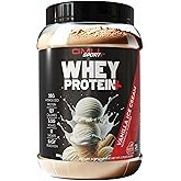 GMU SPORT Whey Protein Powder+ Concentrate 2lb | 25g Protein for Muscle Growth & Recovery | Delicious Flavor, Easy to Mix | Non-GMO, Gluten-Free |28 Servings Vanilla Protein Supplement