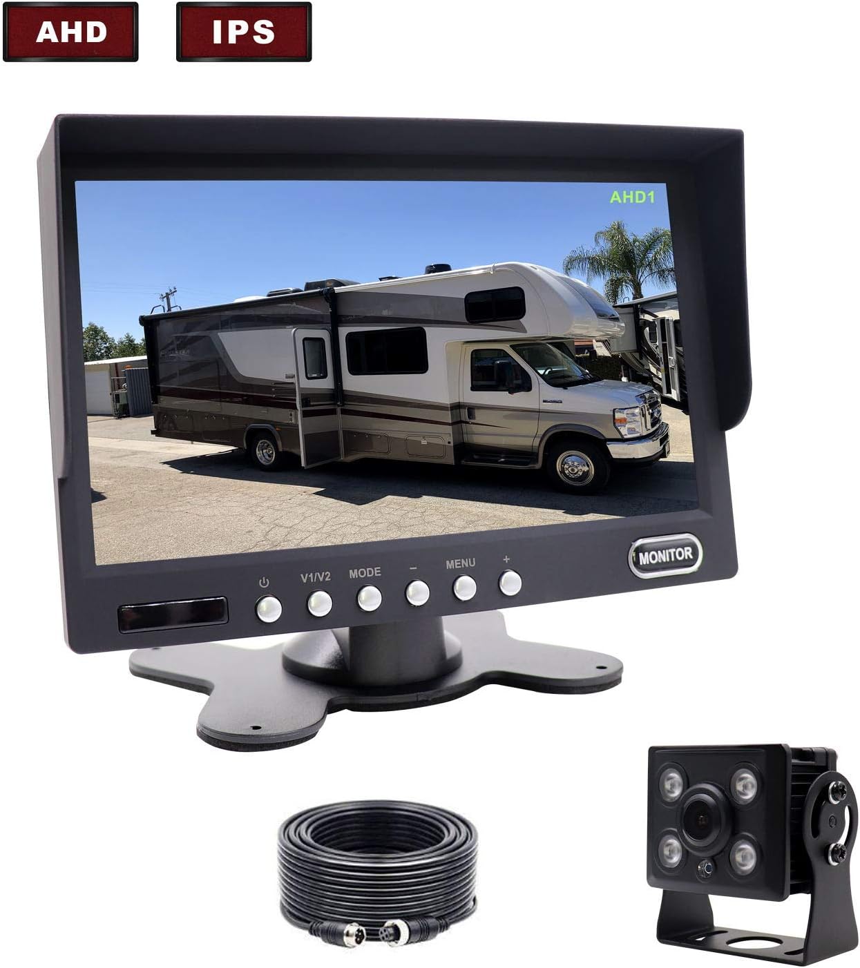 CAMONS Wired Reversing Camera Kit, 7" 1080P IPS Panel Amazon.co.uk