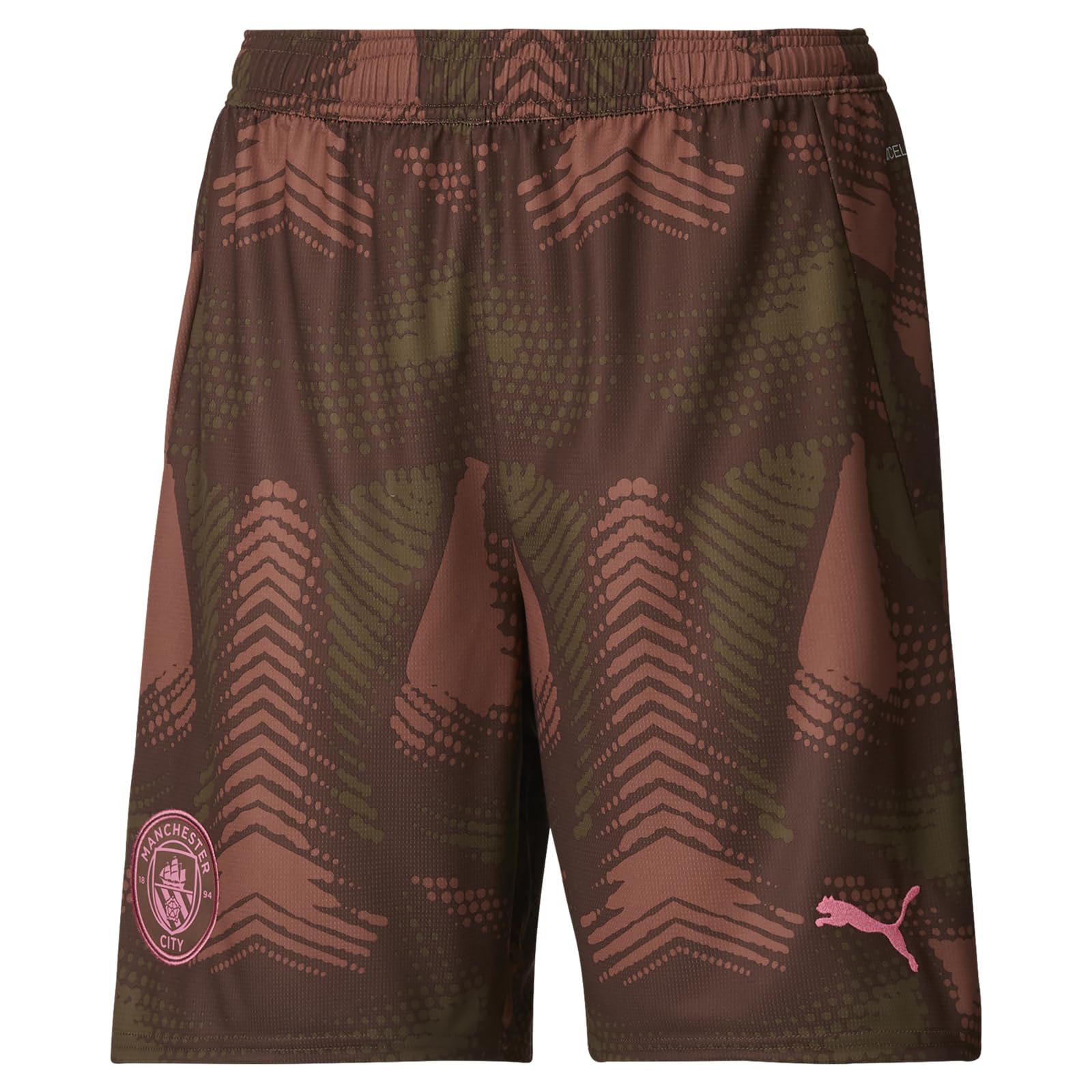 PUMA Men's Manchester City Shorts Goalkeeper 2024/25 - Brown - Size: L