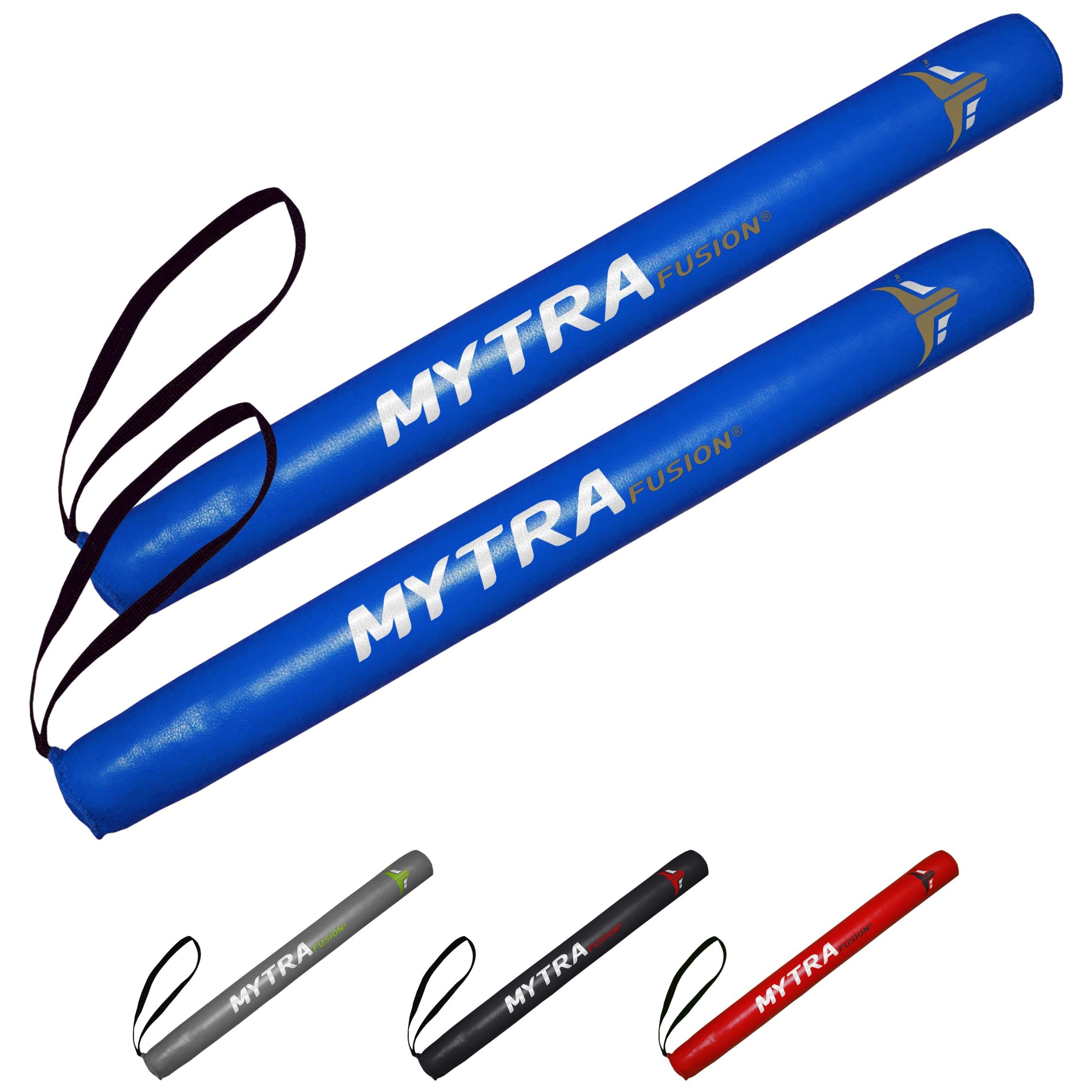 Mytra Fusion Stick Mitt Coach Training Focus Mitts Pair (Blue)