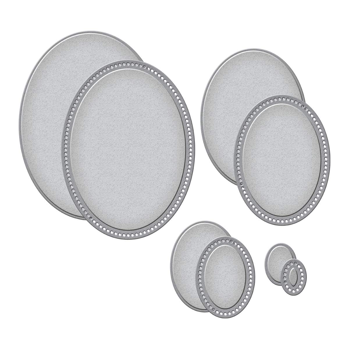 Spellbinders Essential Ovals Die, Metal, 9.9 x 13.1 cm,S4-1038