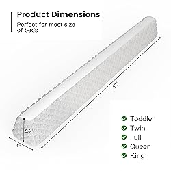 YENING Baby Bed Bumpers for Toddlers Foam Bed Guard