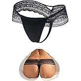 ohmydear Womens Sexy Cheeky Thong Lace Underwear Low Rise Panties Soft Comfort Hipster Briefs