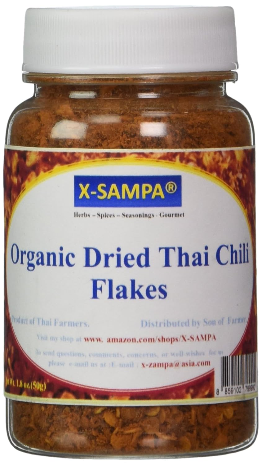 Your Kitchen Organic Dried Thai Chili Flakes From My Farm (1.8 Ounce