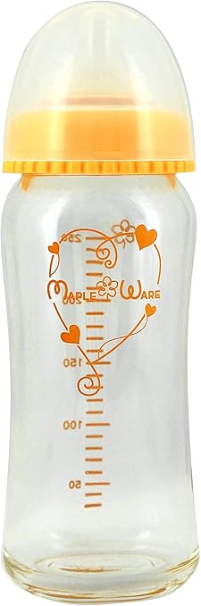 Amazon メイプルウェア Mapleware 広口ほ乳瓶２５０ハート 耐熱ガラス製 哺乳びん本体 ベビー マタニティ 通販