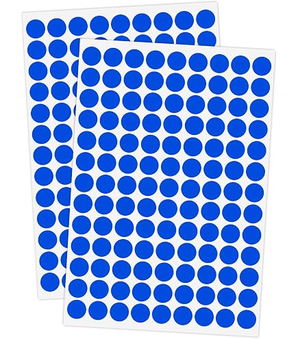 1000 Pcs Sky Blue 0.75" Round Coding Sticker Labels - Waterproof Dot Circle Stickers For Office & Classroom - View #2