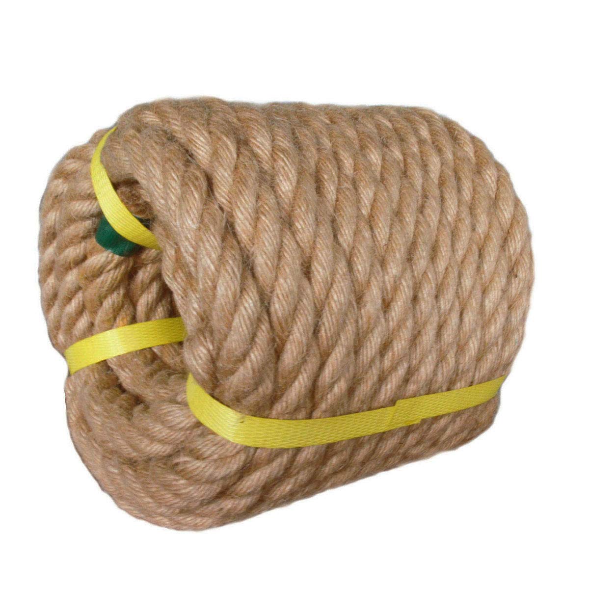 Twisted Manila Rope Jute Rope (3/4 in x 50 ft) Natural Thick