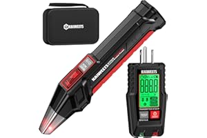 KAIWEETS Circuit Breaker Finder with LCD Display, GFCI Outlet Tester, Electrical Circuit Tracer Tool with NCV Test & Flashlig