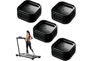 4Pcs Treadmill Incline Riser Blocks | Fitness Equipment Risers | Non-Slip Stability Supports for Home Gym | Universal Incline