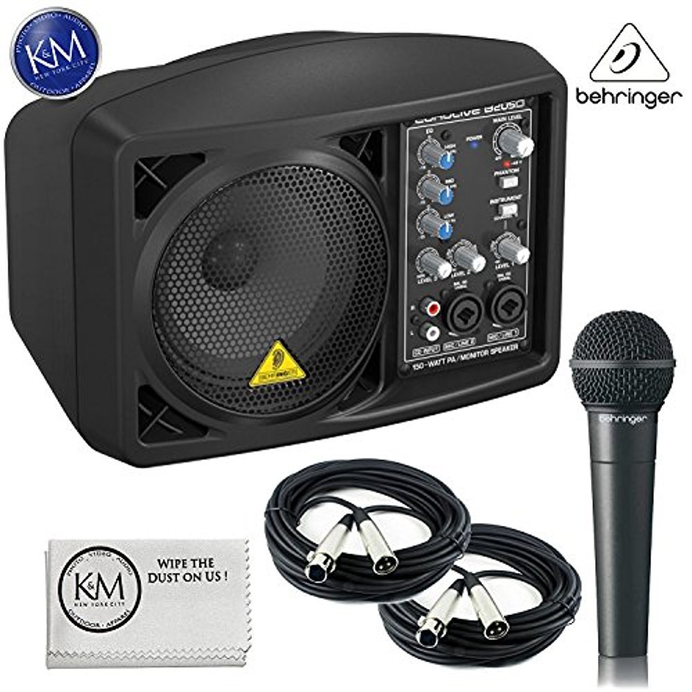 Behringer Eurolive B205D Active PA And Monitor Speaker System + Behringer XM8500 Dynamic