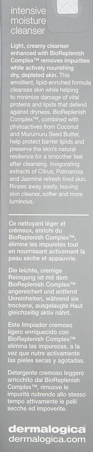 Dermalogica Intensive Moisture Cleanser, Light, Creamy Cleanser with Bioreplenish Complex, Nourishes Dry Depleted Skin - Image 4