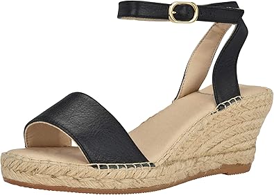 cognac espadrille wedges