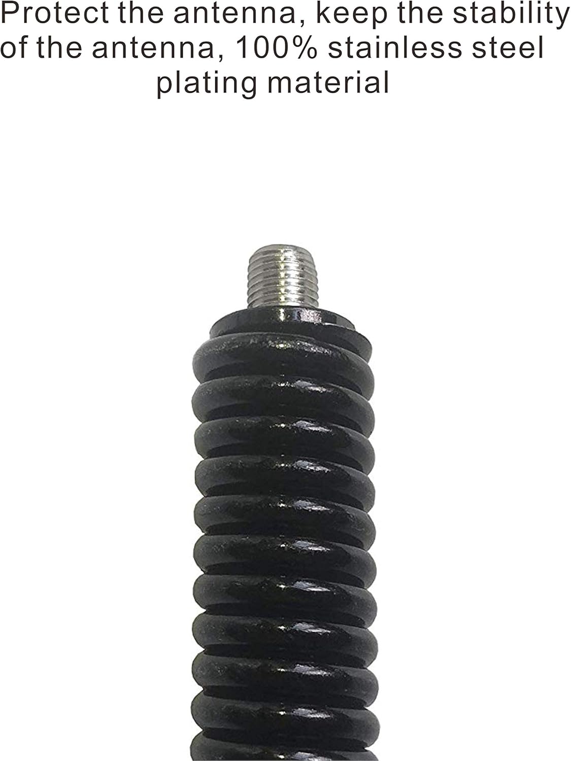 Marketty Black SS-3H Heavy Duty Stainless Steel Antenna Spring: GPS & Navigation