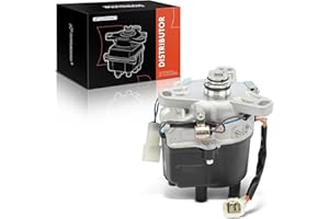 A-Premium Ignition Distributor with Cap and Rotor Compatible with Honda Civic CRX 1988 1989 1990 1991 1.5L, 5+2 Blades
