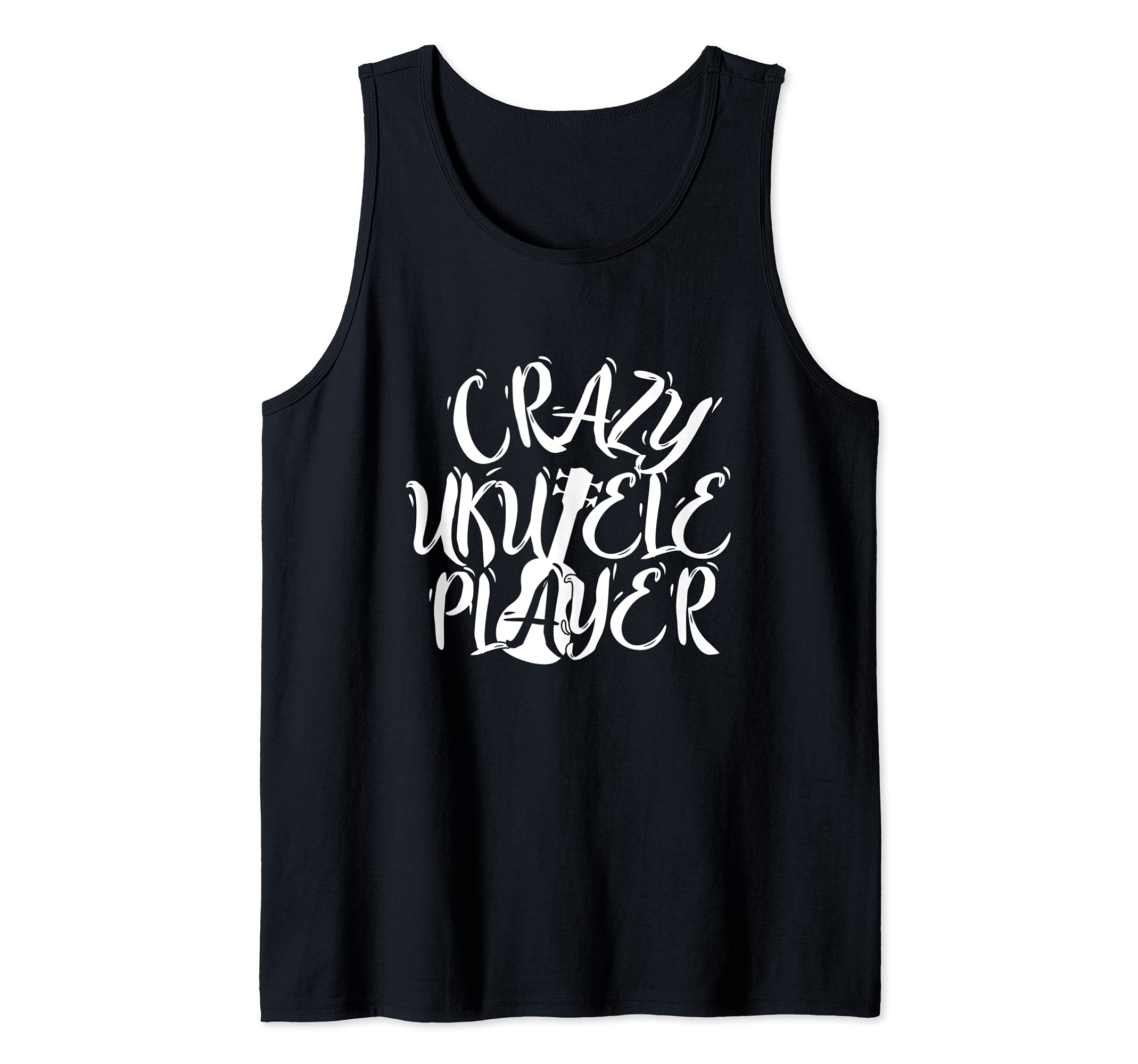 Crazy Ukulele Player Uke Acoustic Hawaiian Guitar Musician Tank Top