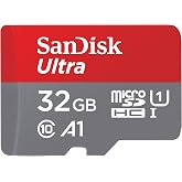 SANDISK 32GB Ultra microSD Card + Adapter, Up to 120MB/s Read Speeds 2-Pack | UHS-I, Full HD, C10, U1, A1, Ideal for Android Smartphones, Tables and MIL cameras - SDSQUA4-032G-GN6MT