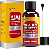 NewX Fast Action Liquid Wart Gel Maximum Strength - Wart Remover for Plantar, Common, Flat Warts and Corns on Feet, Toes, Fingers, and Hands - Salicylic Acid