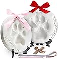 Pet Paw Print Impression Kit - Makes 2 Dog Keepsake Ornaments, Inkless Paw Print Kit for Dogs & Cats - New Puppy Gift