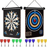 Gitus Magnetic Dart Board Indoor Outdoor Games for Kids with 12 Darts, Gifts for Teenage Boys Teen Boy Gift Ideas Gifts for Boys 8 9 10 11 12 13 14 Years Old Game Room Decor