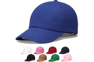 WILLPORT Kids Baseball Cap for Age 2-9,Adjustable Cotton Toddler Baseball Hat for Boys & Girls
