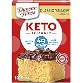 Duncan Hines Keto Friendly Classic Yellow Cake Mix, 10.6 oz. | 5g fiber per serving; gluten-free; keto-friendly; classic yellow cake mix; enjoy sweetness without compromise