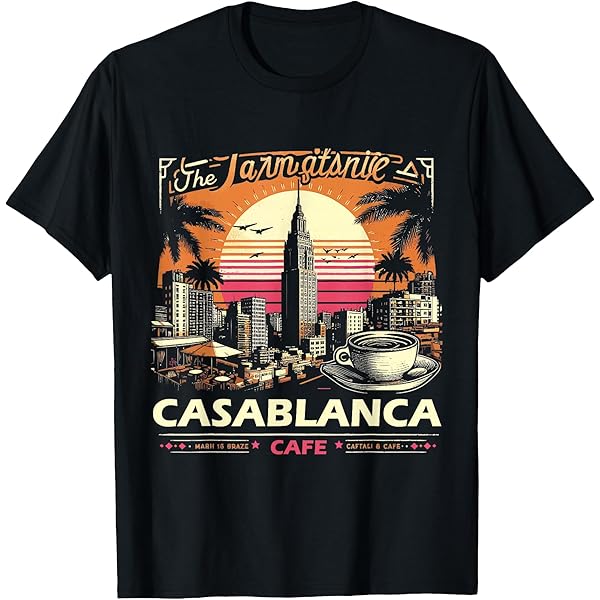 Amazon.com: Casablanca Skyline T-Shirt : Clothing, Shoes & Jewelry