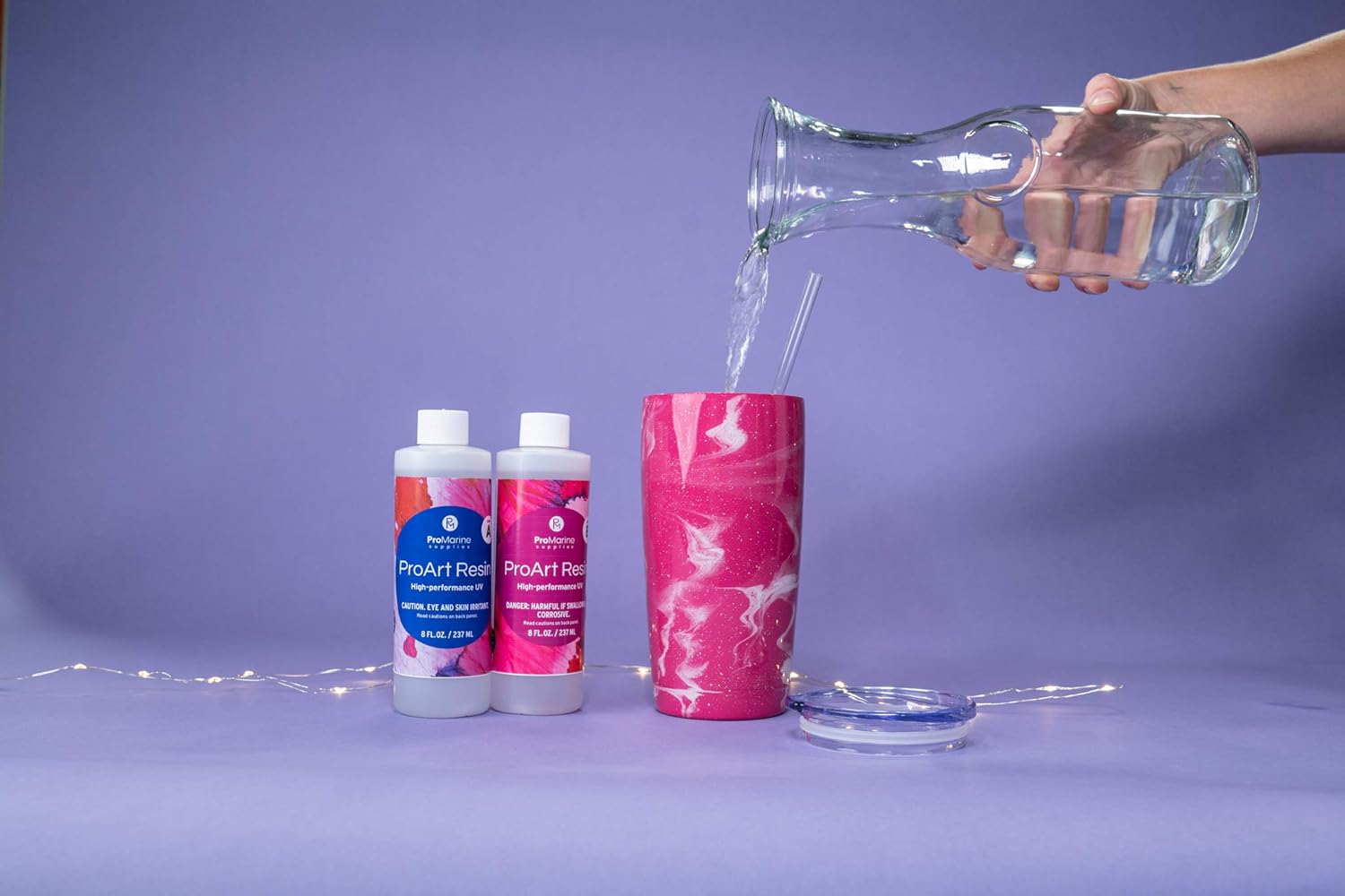 ProMarine Supplies Art Resin –16 Oz. Kit Pro Art Resin Kit – Art Resin Epoxy Clear – Easy to Use – High Gloss Intense Shine – Ideal for Photography, Wood, Artwork: Industrial & Scientific