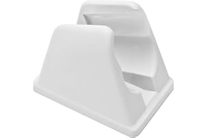 Dura Faucet DF-SA156-WT RV Handheld Shower Wand Bracket Holder - Mounting Screws Included (White)