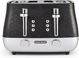 Morphy Richards Cassini 4-Slice Toaster Moonless Night Black 800W 6 Power Levels