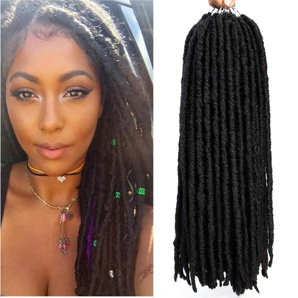 Amazon Com 6packs 18 Straight Goddess Locs Crochet Hair Braids