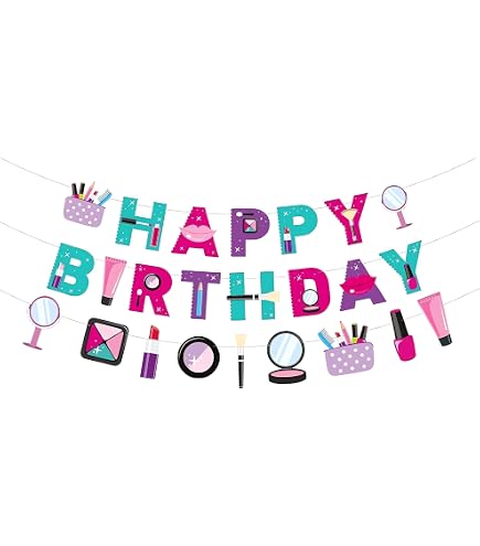 Aazon.co: Neon Sitting Girl Happy 25 Birthday Banner Backdrop Cheers...
