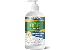 NatulabUSA Lice combat repellent Leave-in Cream. All-Natural Lice Treatment, Helps Prevent Lice Infestations. Works Great on Lice, Super Lice, Eggs and Nits. Supports Healthy Hair. 16 oz