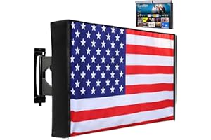 2WIN2BUY Outdoor TV Cover 30 to 32 Inch Weatherproof, Zipper Waterproof Outside TV Covers Heavy Duty 600D Oxford TV Covers Outdoor TV Screen Protectors Shield with Front Flap for Flat Screen Outdoor TVs