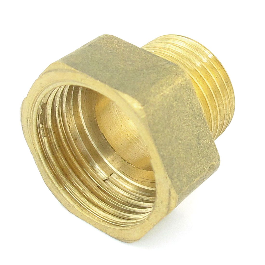 sourcing map Hydraulic 1/2"PT Male to 3/4"PT Female Thread Pipe Hex Reducing Bushing Adapter