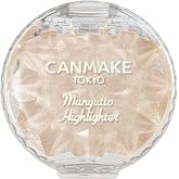 CANMAKE - Munyutto Highlighter - Packed Powder Compact - 0.13oz (3.8g) (01 Moonlight Gem)