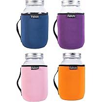 YIgang 10pcs Régulière Couvercles De Bouteille De Calibre Maçon Avec Trou De Paille Réutilisable Étanche Bouchon De Bouteille D'Eau Couvercle De Stockage De Sécurité