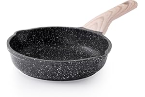 Kordisen Nonstick Frying Pan Skillet, 8 Inch Small Cooking Pan, Egg Pan Omelet Pan, Healthy Non Toxic Chef's Pan, Induction C