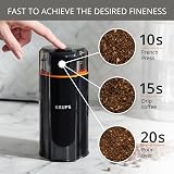 KRUPS Silent Vortex Grinder GX3328G0 One Touch Quiet Grinding 12 Cups view 4