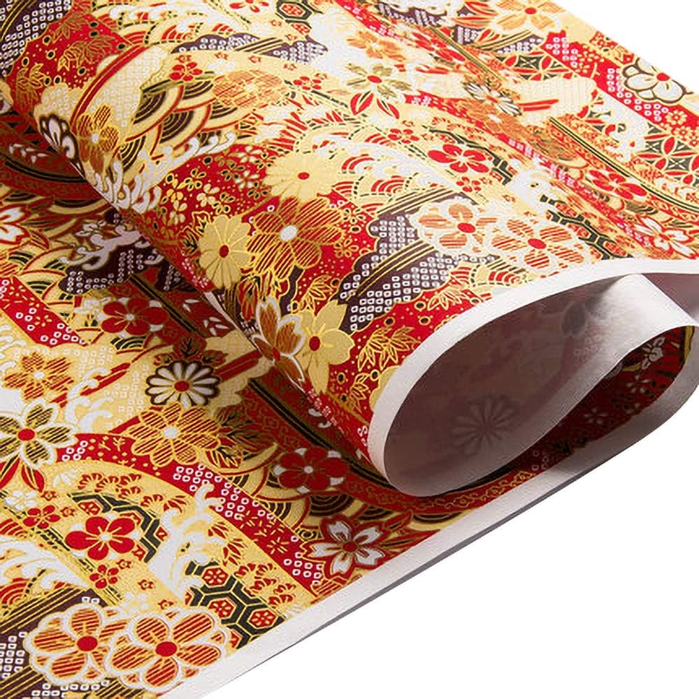 AoDao Gift Wrapping Paper Rolls Shiny Gift Packaging 17 x 23 Inch Multiple Patterns Rolled Gift Wrap - Orange