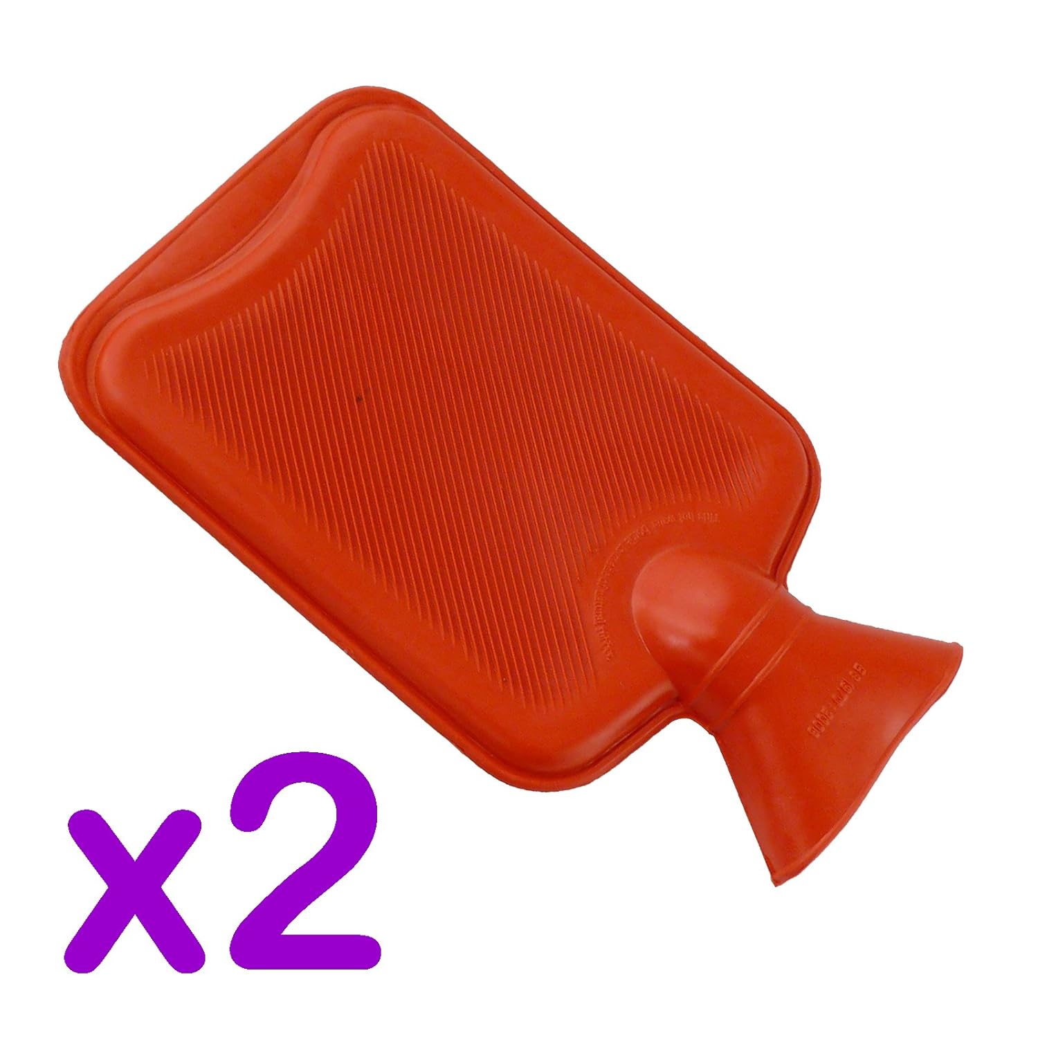 750ml Hot Water Bottles (Pack of 2, Red) Amazon.co.uk Kitchen & Home