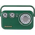 Studebaker SB2003 Retro Portable AM FM Radio | Built in Speaker | AC Powered/Battery | Aux-in Cable (Bundle) (Green)