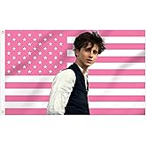 3x5 Foot Decorative TimotheeChalamet Flag Tapestry, Double Stitched with 2 Brass Grommets, Wall Hanging for Room Decor, College Dorm, Outdoor Porch, or Indoor