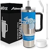 Auinxonms Tumblers 40oz Straight Skinny Car Cups Sports Travel Coffee Mug, Stainless Steel, Insulated,Classic Collection Gifts for Men Women Fans