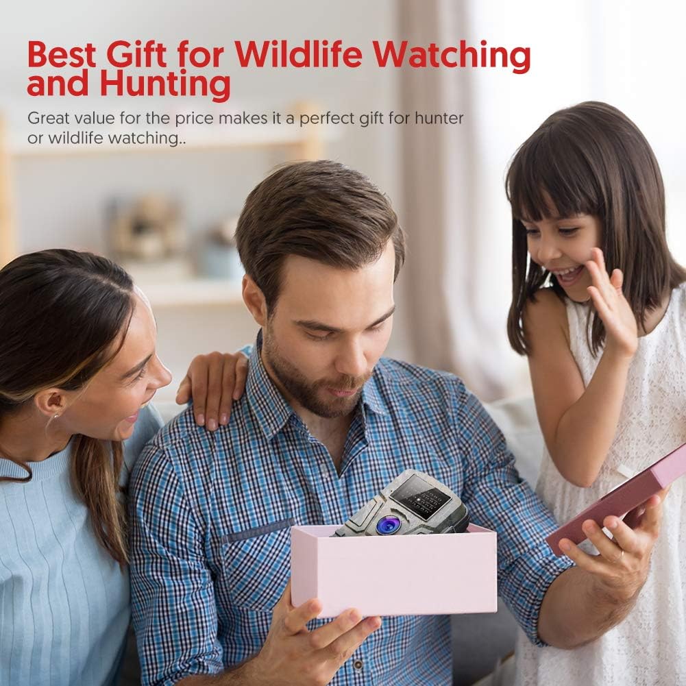 Victure Trail Game Camera 16MP with Night Vision Motion Activated 1080P Hunting Cameras with Low Glow and Upgraded Waterproof IP66 for Outdoor Wildlife Watching: Camera & Photo